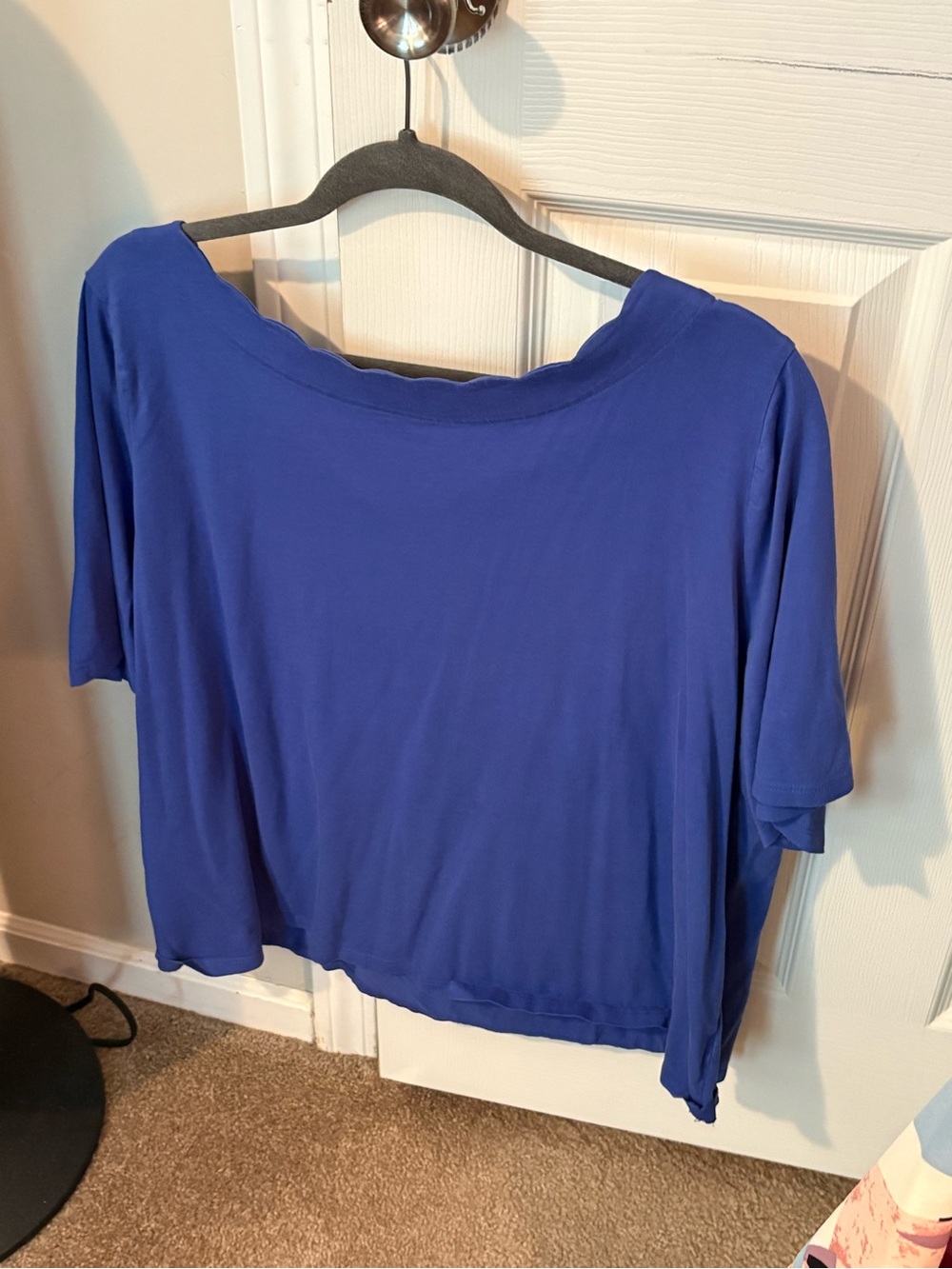 Talbots Royal Blue Short Sleeve Boatneck Top